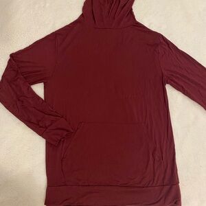 Red Relaxed Sweatshirt Hoodie